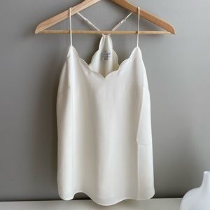 NWOT J. Crew Scalloped Cami